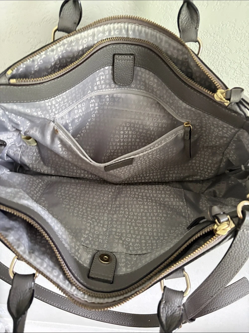 Kate Spade Mulberry Street Leighann Large Pebbled Leather Satchel